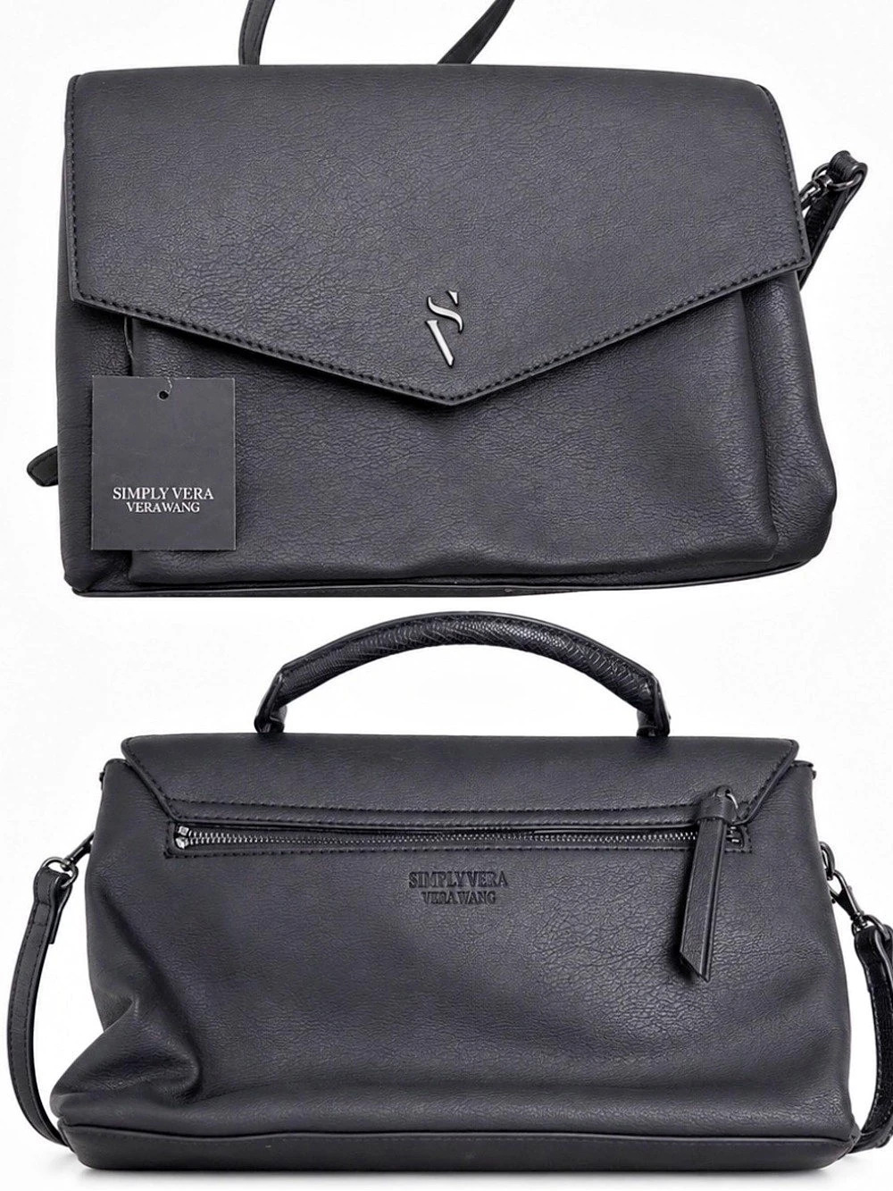 Simply Vera Vera Wang Black Shoulder Bag Like New
